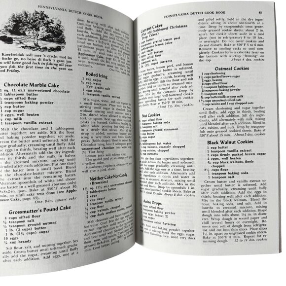 Pennsylvania Dutch Cook Book From Fine Old Recipes Set Of Two 1936 1987 SC Vtg - Picture 15 of 16